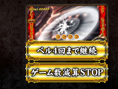 ベル4回まで継続 ゲーム数減算STOP